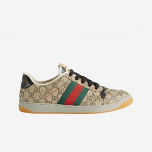 구찌 스크리너 스니커즈 베이지 에보니 GG 슈프림